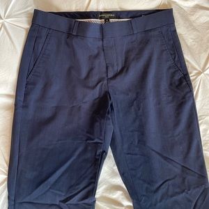 Navy Banana Republic Ryan Linen Pants